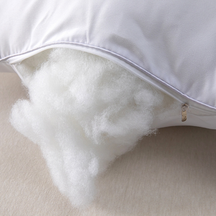 91家纺网 家纺一手货源 找家纺 奕宸居 2025新款纯色希尔顿单边酒店枕头枕芯 白色