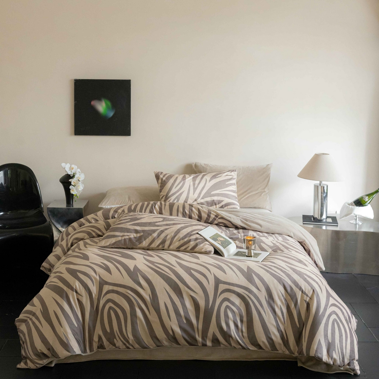 91家纺网 家纺一手货源 找家纺 ONE TWO ONE 121 2025新款轻奢新法式德芙绒宝宝绒婴儿绒短毛绒牛奶绒四件套床单被套-摩格【会员-10】 平台控价券后不得低于 258  278 摩格-咖