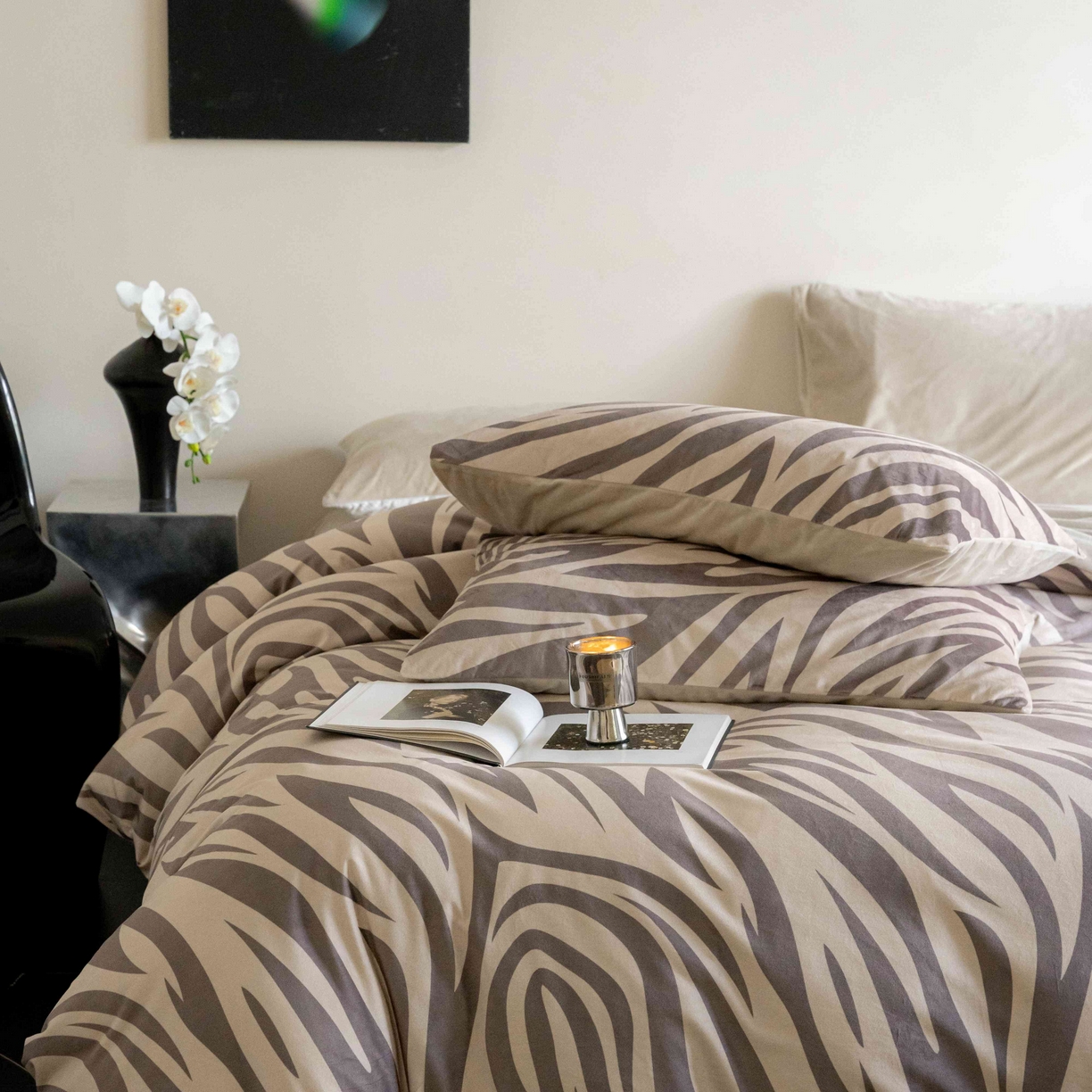 91家纺网 家纺一手货源 找家纺 ONE TWO ONE 121 2025新款轻奢新法式德芙绒宝宝绒婴儿绒短毛绒牛奶绒四件套床单被套-摩格【会员-10】 平台控价券后不得低于 258  278 摩格-咖