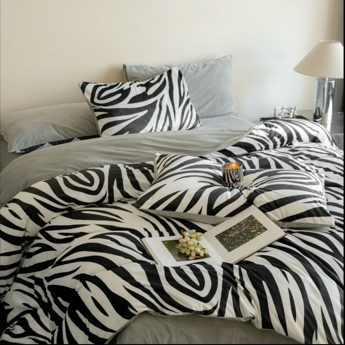 ONE TWO ONE 121 2025新款轻奢新法式德芙绒宝宝绒婴儿绒短毛绒牛奶绒四件套床单被套-摩格【会员-10】 平台控价券后不得低于 258  278 摩格-灰