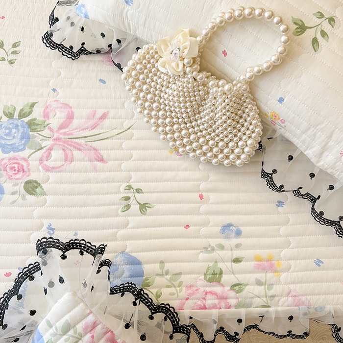 91家纺网 家纺一手货源 找家纺 麒豆豆 2025新款全棉纯棉印花单床笠 床笠单件 陌上花开