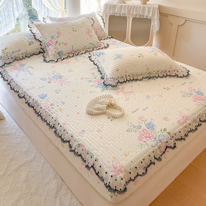 91家纺网 家纺一手货源 找家纺 麒豆豆 2025新款全棉纯棉印花单床笠 床笠单件 陌上花开