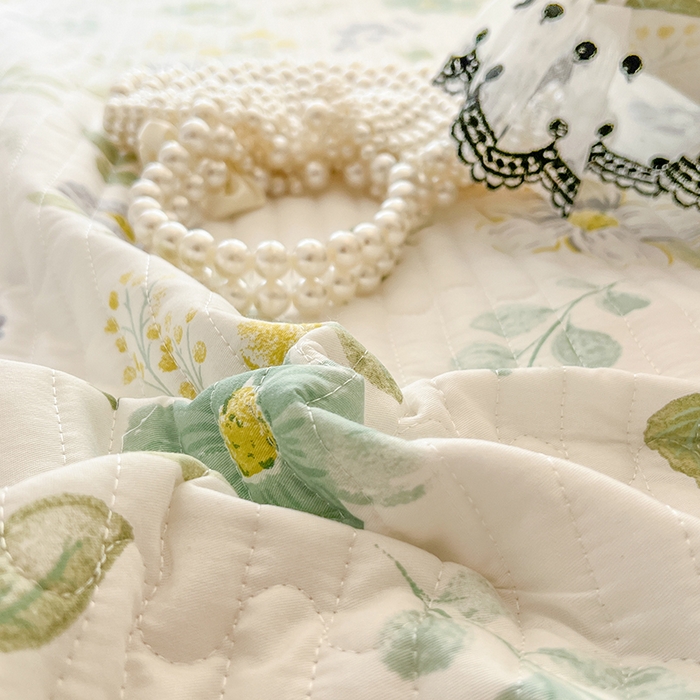 91家纺网 家纺一手货源 找家纺 麒豆豆 2025新款全棉纯棉印花单床笠 床笠单件 花韵花香