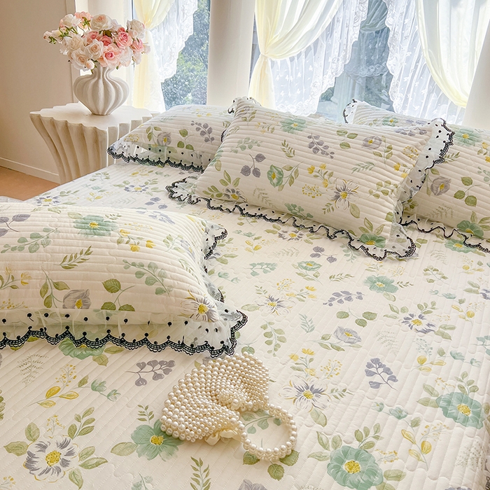 91家纺网 家纺一手货源 找家纺 麒豆豆 2025新款全棉纯棉印花单床笠 床笠单件 花韵花香