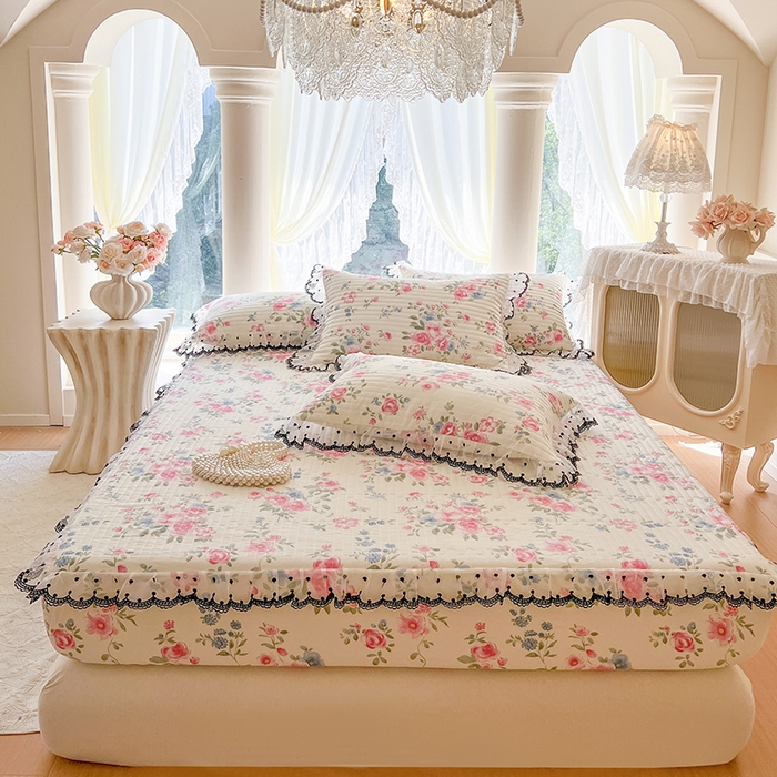 91家纺网 家纺一手货源 找家纺 麒豆豆 2025新款全棉纯棉印花单床笠 床笠单件 春湔