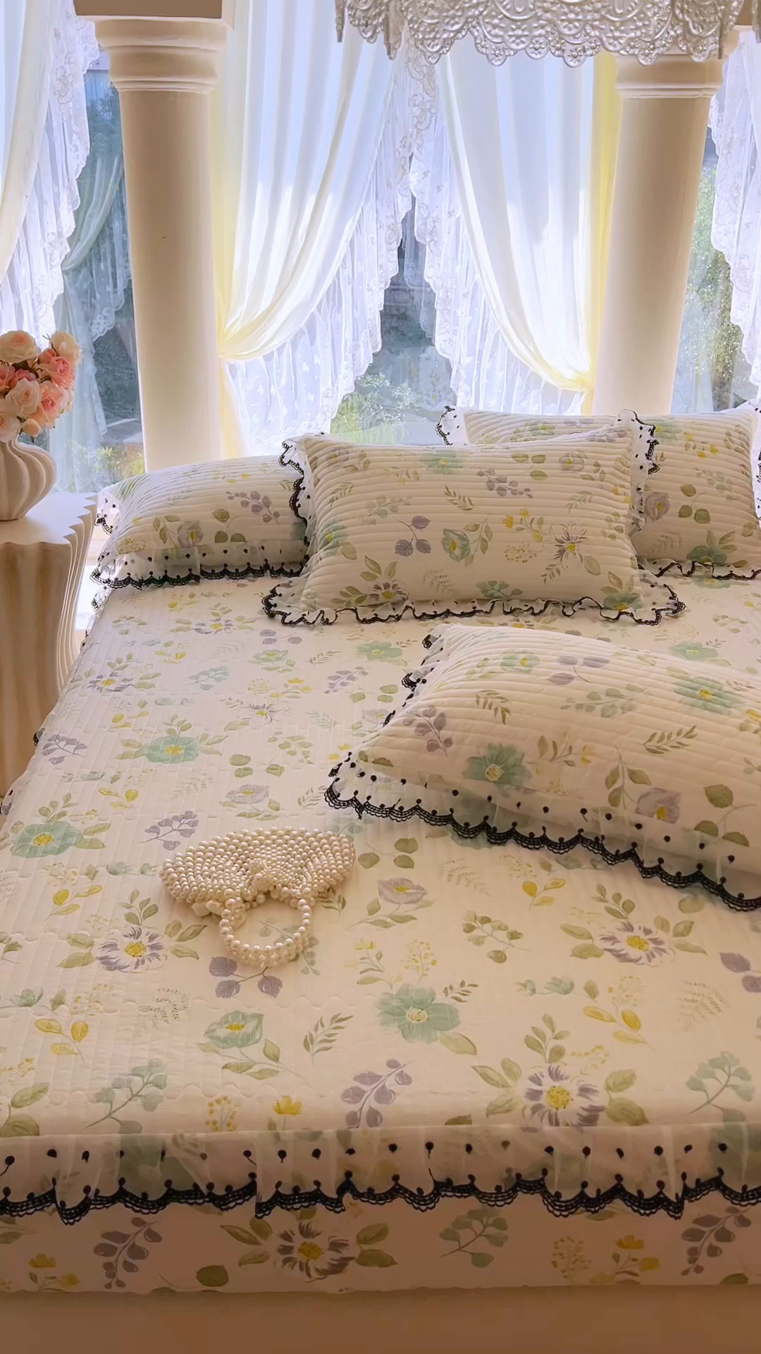 91家纺网 家纺一手货源 找家纺 麒豆豆 2025新款全棉纯棉印花单床笠 床笠单件 花韵花香