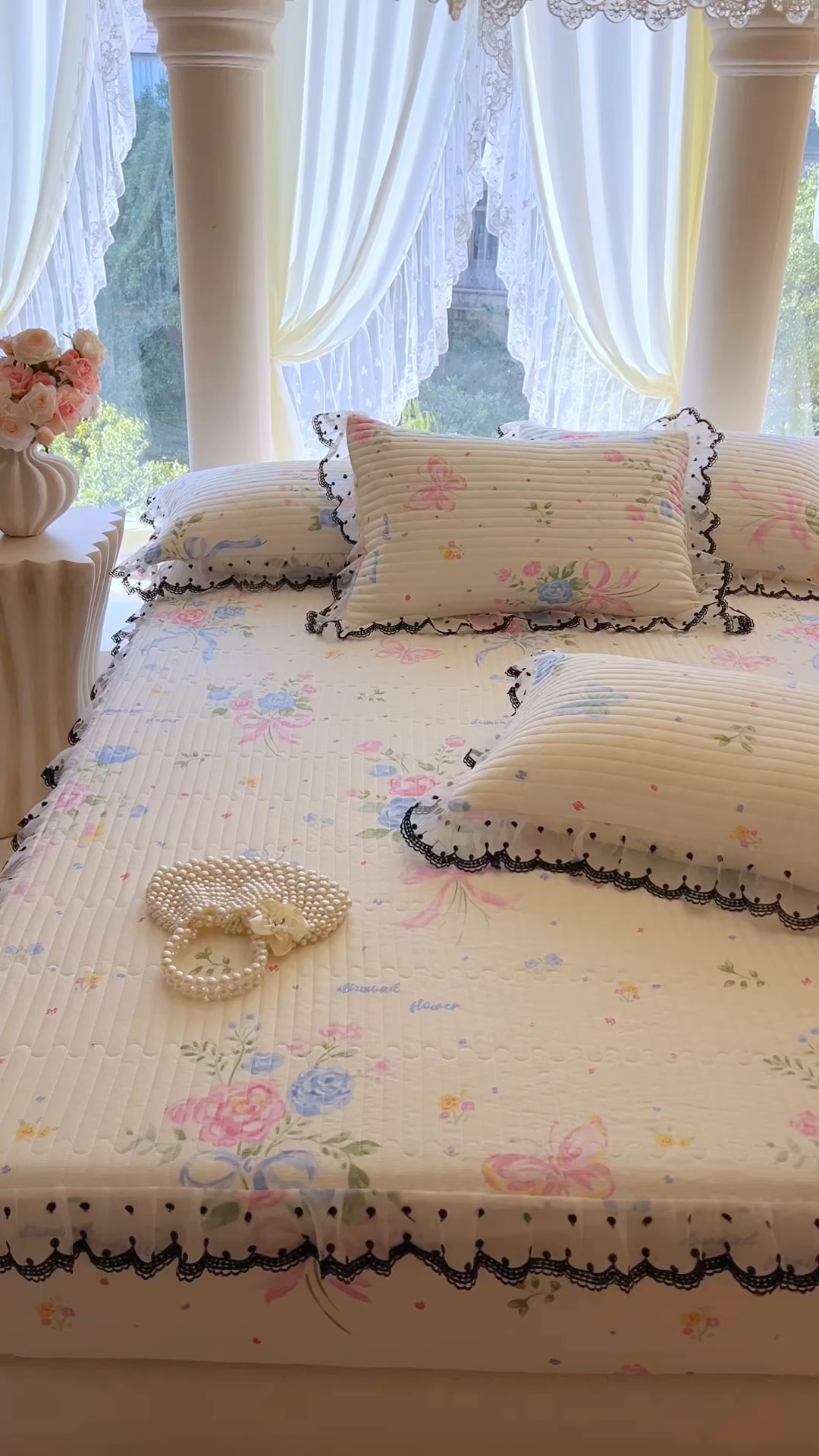 91家纺网 家纺一手货源 找家纺 麒豆豆 2025新款全棉纯棉印花单床笠 床笠单件 陌上花开