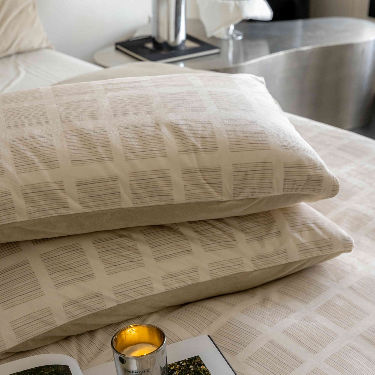 91家纺网 家纺一手货源 找家纺 ONE TWO ONE 121 2025新款轻奢新法式德芙绒宝宝绒婴儿绒短毛绒牛奶绒四件套床单被套-明日日记 明亮日记-奶杏