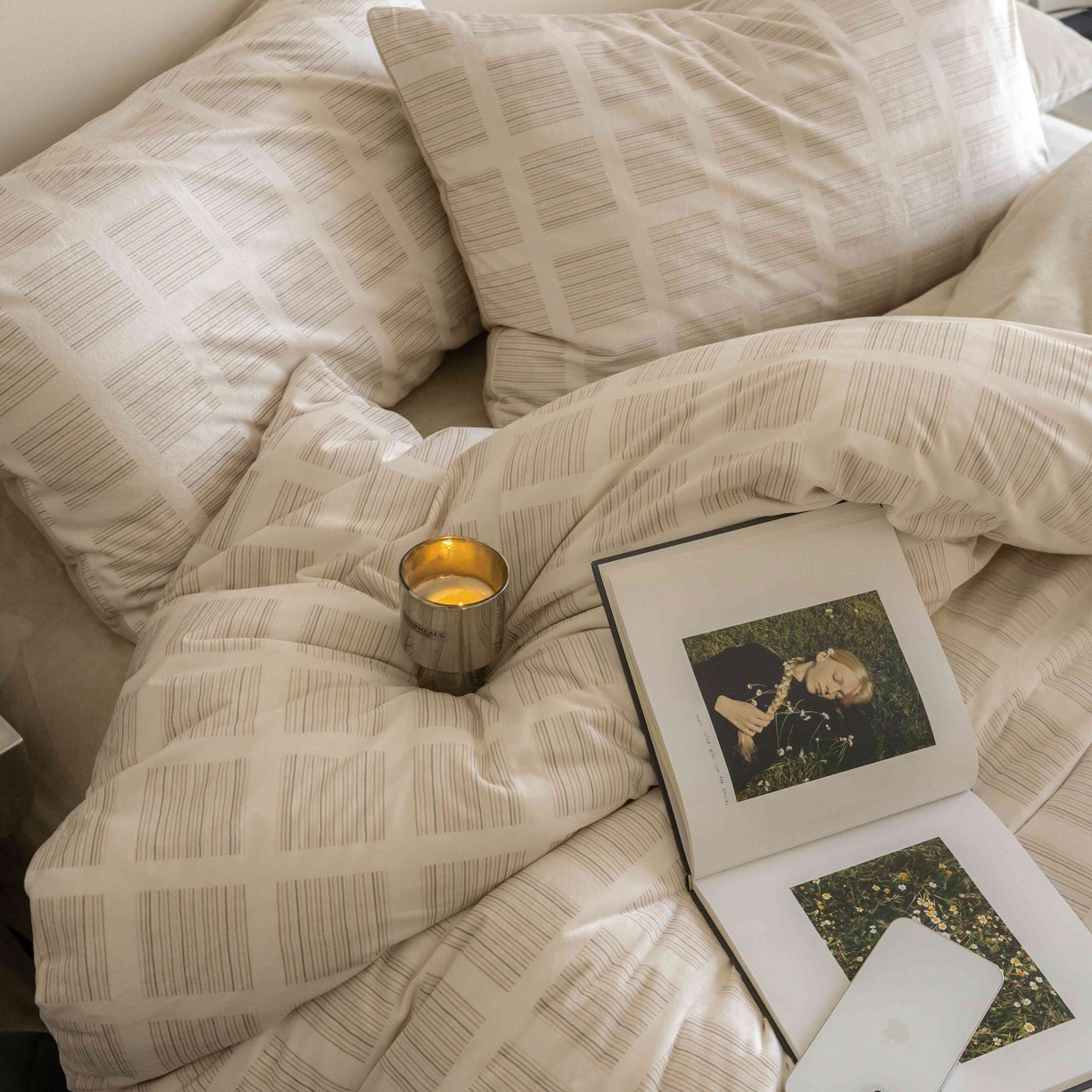 91家纺网 家纺一手货源 找家纺 ONE TWO ONE 121 2025新款轻奢新法式德芙绒宝宝绒婴儿绒短毛绒牛奶绒四件套床单被套-明日日记 明亮日记-奶杏