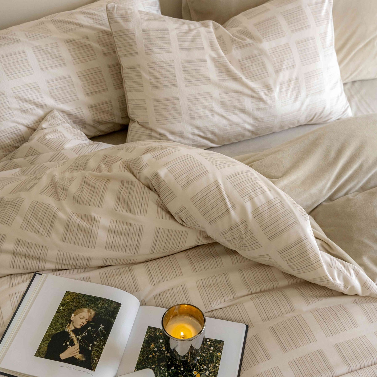 91家纺网 家纺一手货源 找家纺 ONE TWO ONE 121 2025新款轻奢新法式德芙绒宝宝绒婴儿绒短毛绒牛奶绒四件套床单被套-明日日记 明亮日记-奶杏