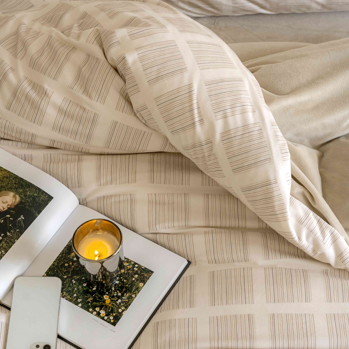 91家纺网 家纺一手货源 找家纺 ONE TWO ONE 121 2025新款轻奢新法式德芙绒宝宝绒婴儿绒短毛绒牛奶绒四件套床单被套-明日日记 明亮日记-奶杏