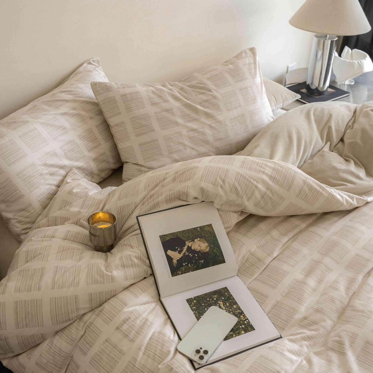 91家纺网 家纺一手货源 找家纺 ONE TWO ONE 121 2025新款轻奢新法式德芙绒宝宝绒婴儿绒短毛绒牛奶绒四件套床单被套-明日日记 明亮日记-奶杏