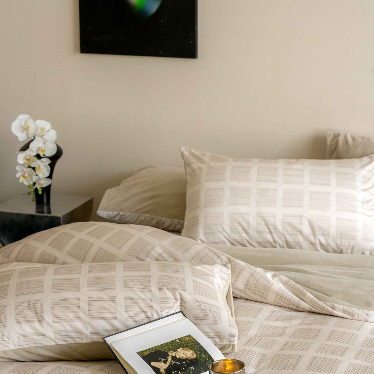 91家纺网 家纺一手货源 找家纺 ONE TWO ONE 121 2025新款轻奢新法式德芙绒宝宝绒婴儿绒短毛绒牛奶绒四件套床单被套-明日日记 明亮日记-奶杏