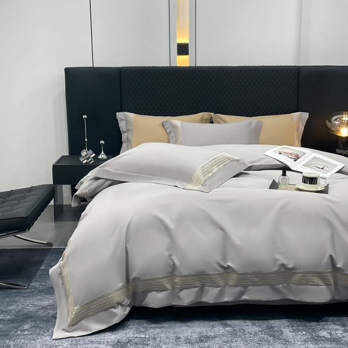 91家纺网 家纺一手货源 找家纺 （总）皇寝世家家居 2025新款100支长绒棉磨毛四件套纯棉全棉冬保暖床单加厚床上被套-欧文系列