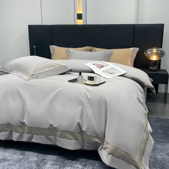 91家纺网 家纺一手货源 找家纺 （总）皇寝世家家居 2025新款100支长绒棉磨毛四件套纯棉全棉冬保暖床单加厚床上被套-欧文系列