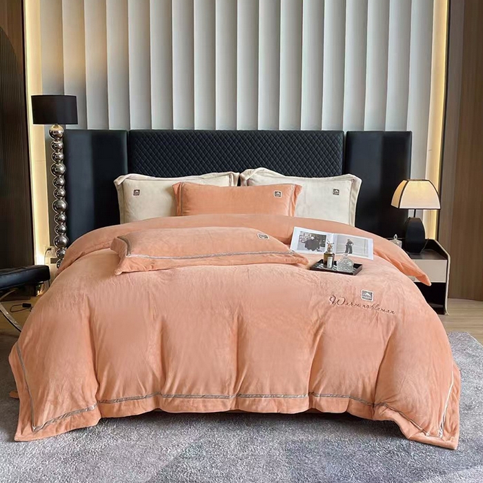 91家纺网 家纺一手货源 找家纺 （总）未来家居 2025新款工艺款绣花绒四件套-名品之光