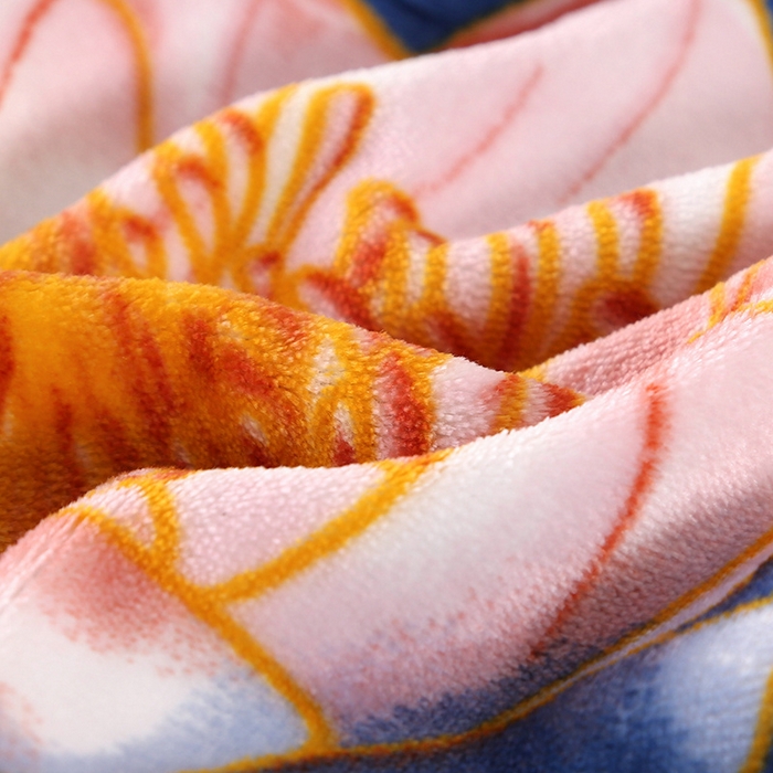 91家纺网 家纺一手货源 找家纺 栩裕纺织 2025新款230高克重牛奶绒法莱绒印花四件套-直播热款8斤半 三生有幸灰