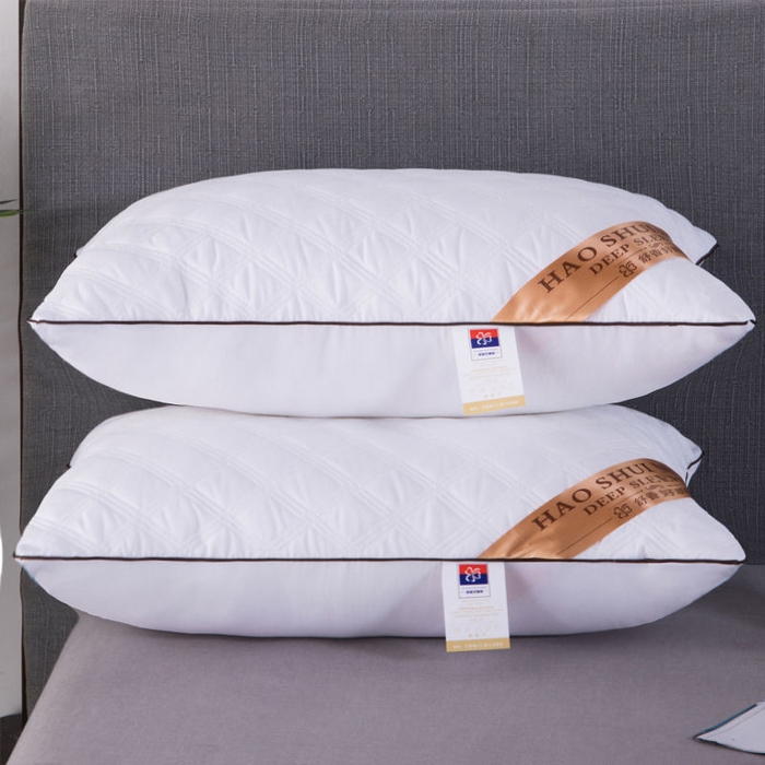 雅晨枕芯 2025新款绗缝枕芯立体网边单边三线格枕头枕芯 三线格单边-黑边