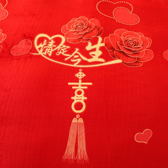 91家纺网 家纺一手货源 找家纺 栩裕纺织 2025新款230高克重牛奶绒法莱绒印花四件套-直播热款8斤半 情定今生