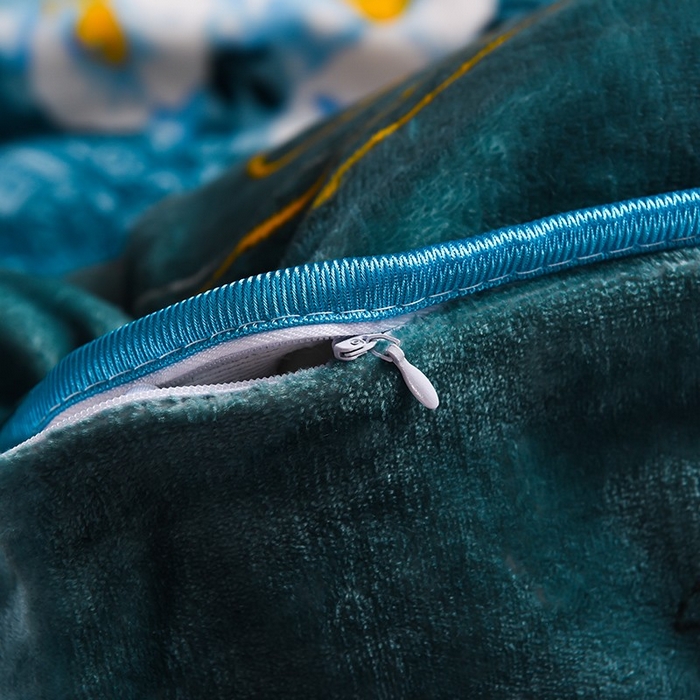 91家纺网 家纺一手货源 找家纺 栩裕纺织 2025新款230高克重牛奶绒法莱绒印花四件套-直播热款8斤半 花样情怀