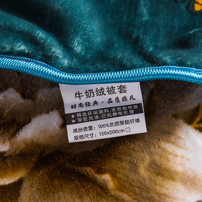 91家纺网 家纺一手货源 找家纺 栩裕纺织 2025新款230高克重牛奶绒法莱绒印花四件套-直播热款8斤半 花样情怀