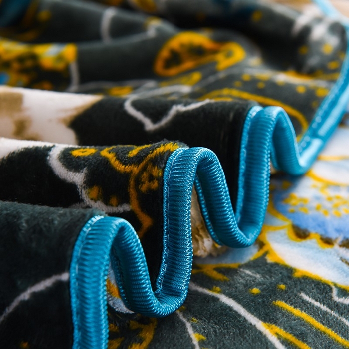 91家纺网 家纺一手货源 找家纺 栩裕纺织 2025新款230高克重牛奶绒法莱绒印花四件套-直播热款8斤半 花样情怀