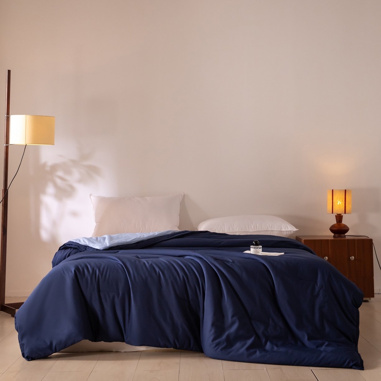 大红帽家纺 2025新款亲肤柔软舒适四季被子被芯 深蓝