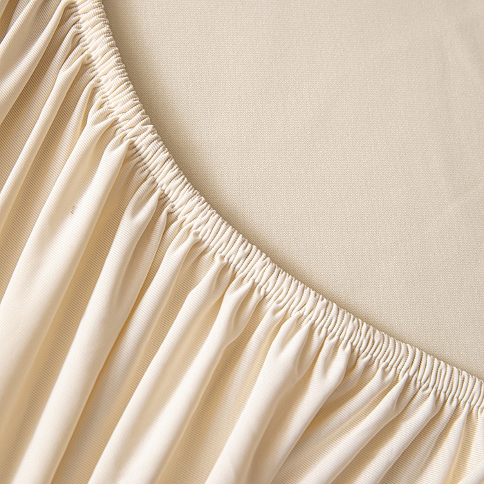 91家纺网 家纺一手货源 找家纺 大红帽家纺 2025新款亲肤舒适深睡床笠 奶油黄