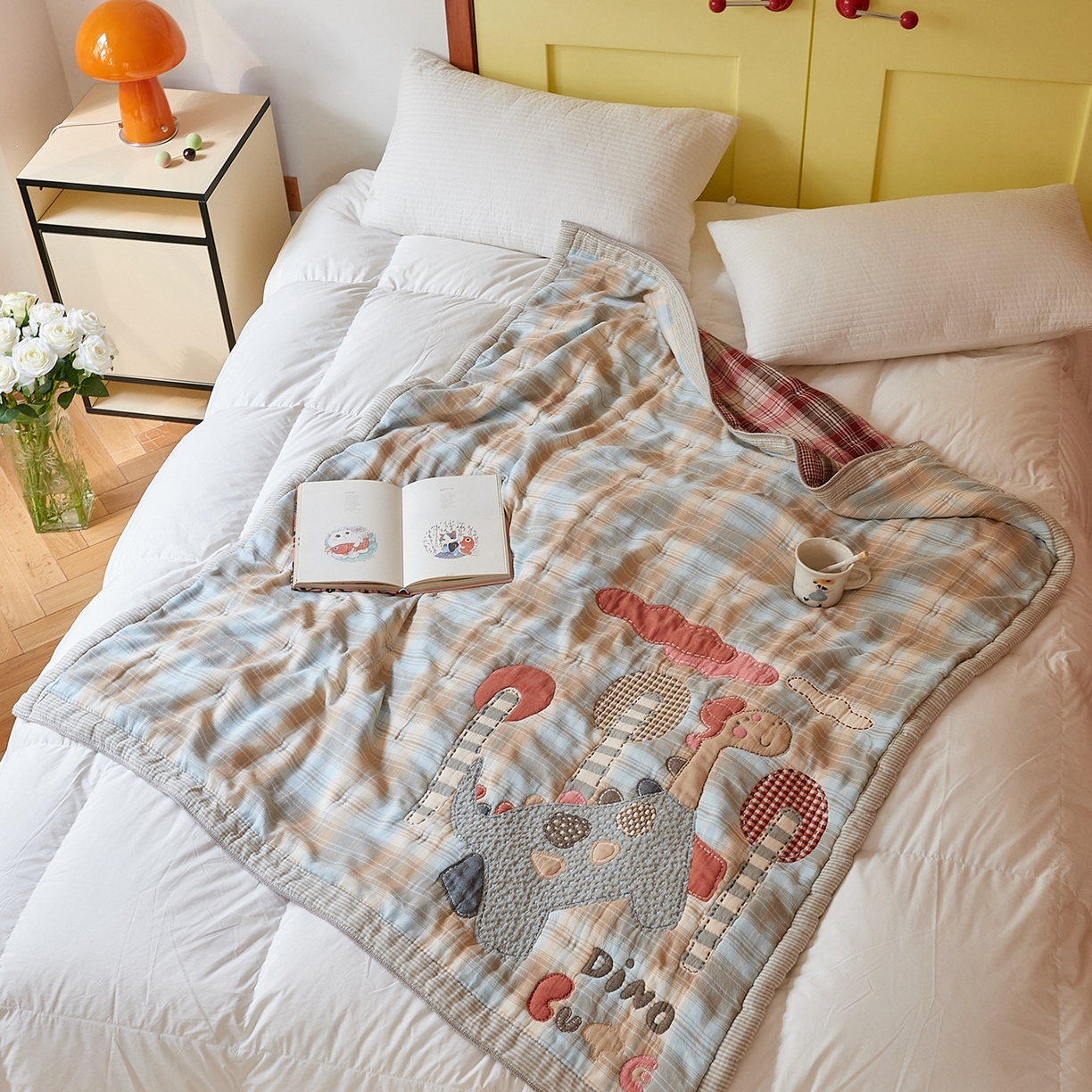 91家纺网 家纺一手货源 找家纺 （总）沐瑟家纺 2025新款全棉纱布泡芙被被子被芯-第二批