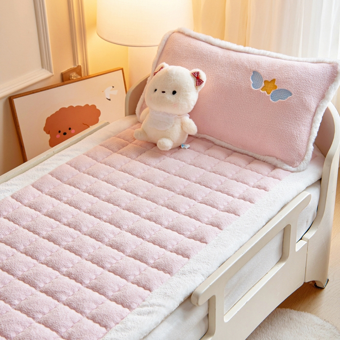 91家纺网 家纺一手货源 找家纺 （总）御棉坊 2025新款A类艾尼绒手包边暖绒床垫