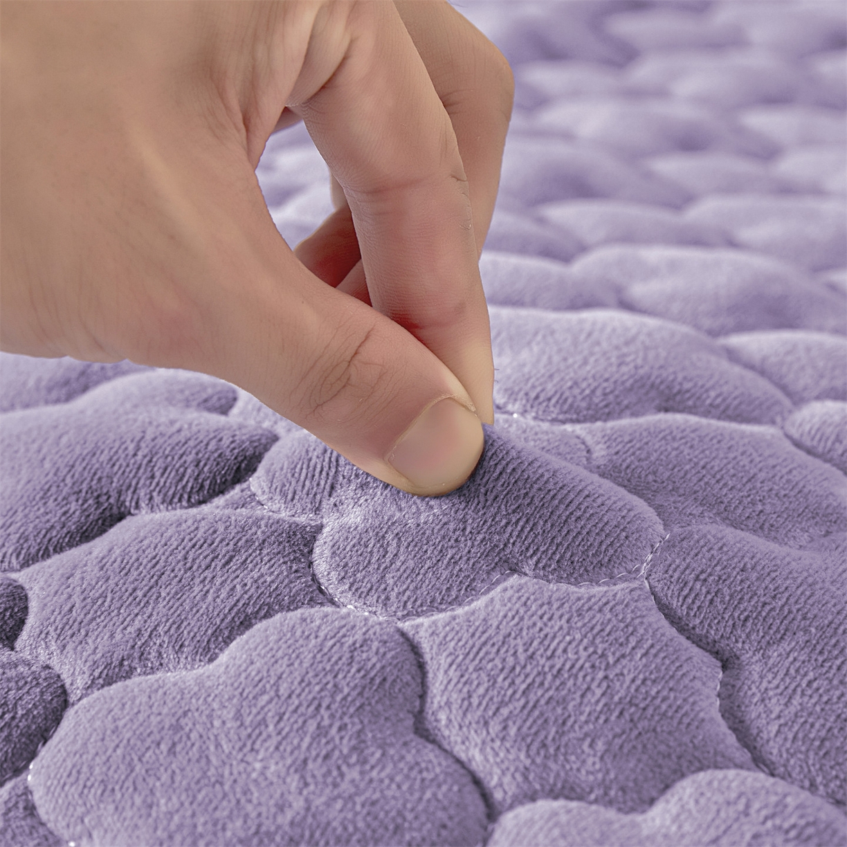 91家纺网 家纺一手货源 找家纺 （总）纤雅床笠 2025新款水晶绒夹棉六面全包裹单床笠床笠单件单品床笠