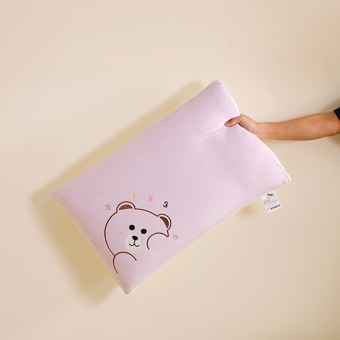 91家纺网 家纺一手货源 找家纺 （总）仁宇枕业 2025新款新品宝宝绒可爱卡通枕枕头枕芯-顽皮熊