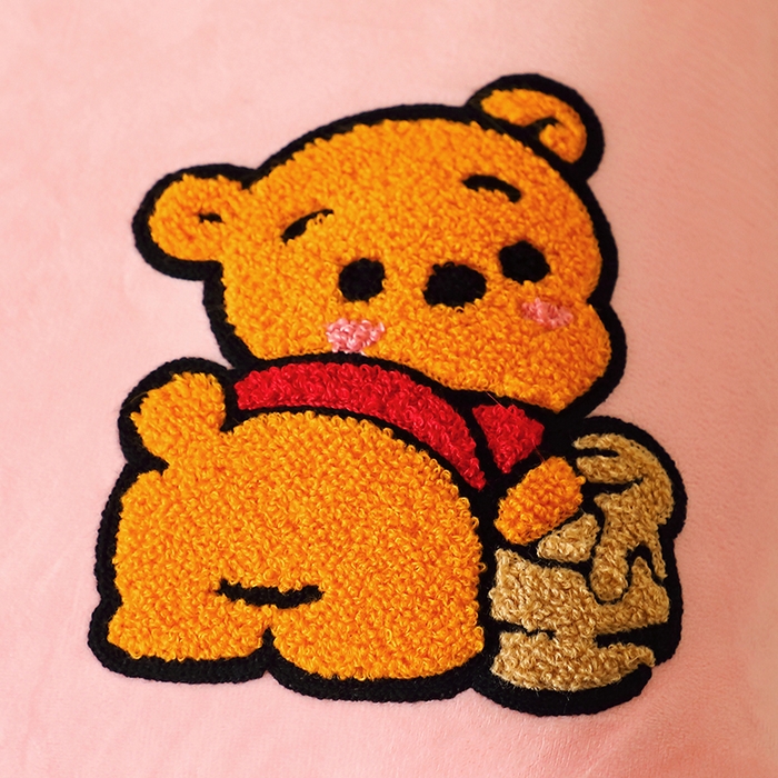 91家纺网 家纺一手货源 找家纺 （总）仁宇枕业 2025新款新品毛巾绣可爱卡通枕枕头枕芯-小熊嘟嘟