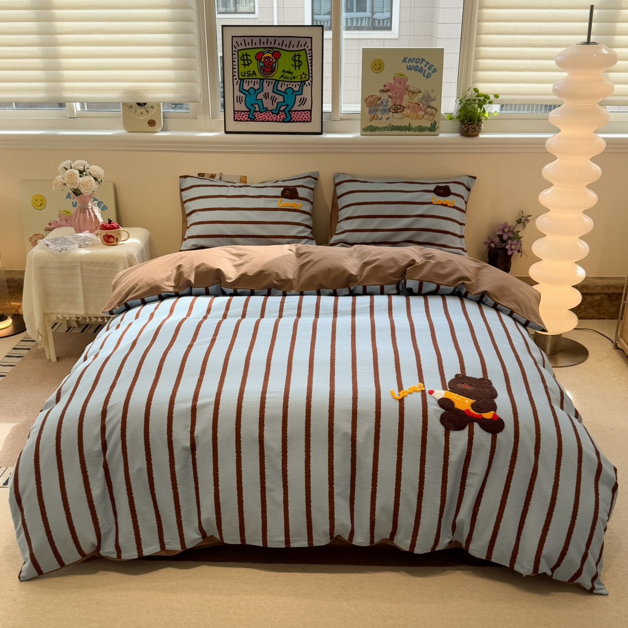 91家纺网 家纺一手货源 找家纺 （总）觅糖家纺 2025新款全棉磨毛原创毛巾绣系列四件套