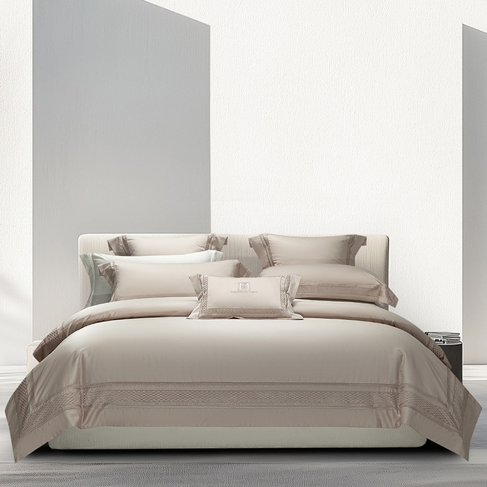 91家纺网 家纺一手货源 找家纺 （总）诗黛尔 2025秋冬新款长绒棉刺绣四件套-罗意威系列