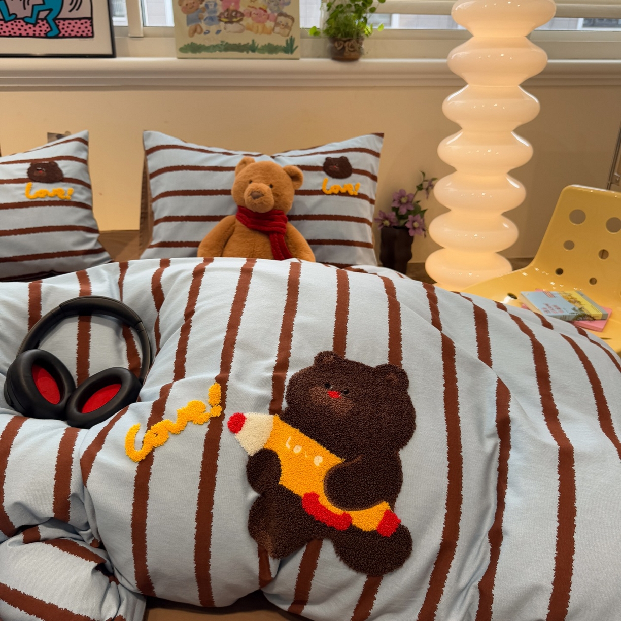 91家纺网 家纺一手货源 找家纺 （总）觅糖家纺 2025新款全棉磨毛原创毛巾绣系列四件套