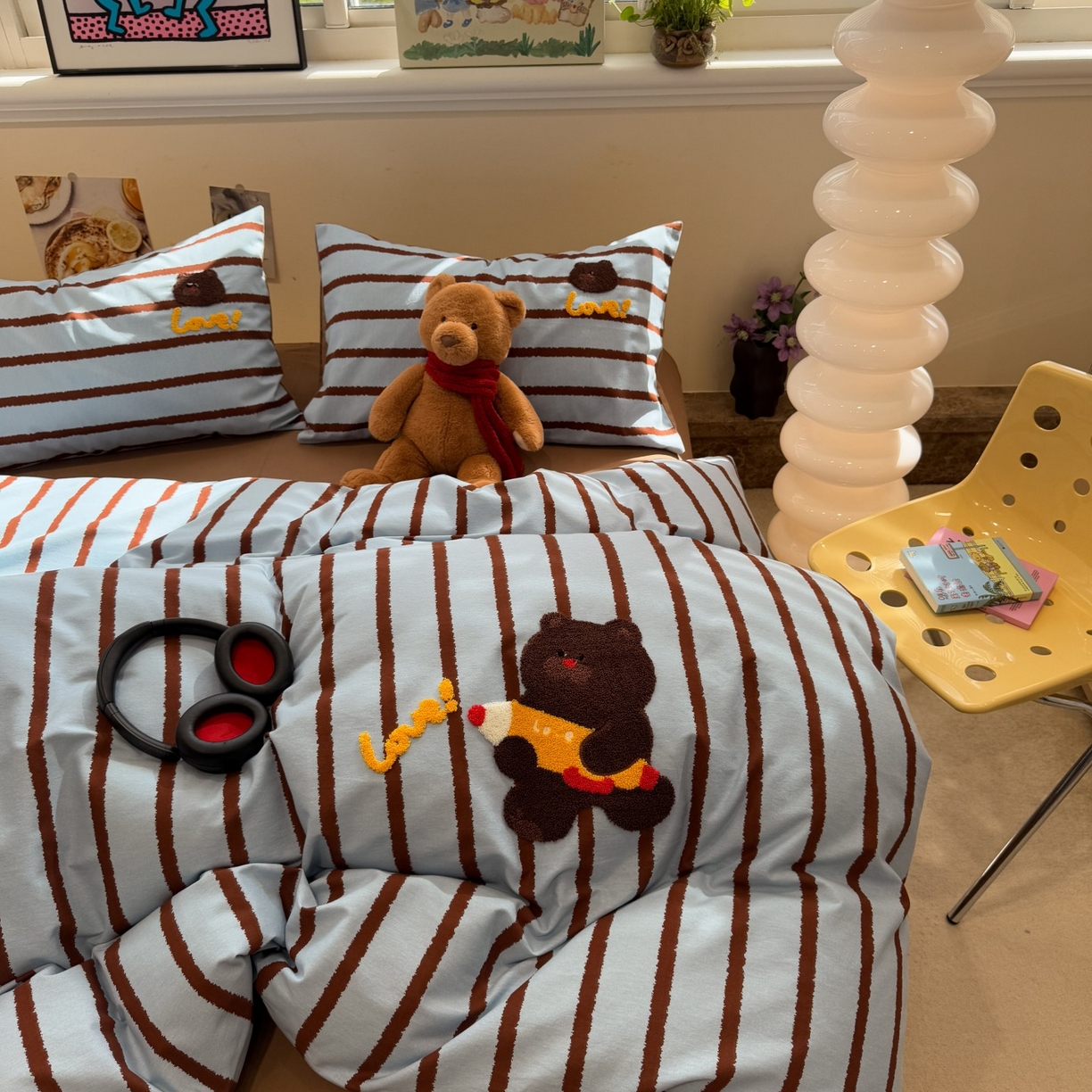 91家纺网 家纺一手货源 找家纺 （总）觅糖家纺 2025新款全棉磨毛原创毛巾绣系列四件套