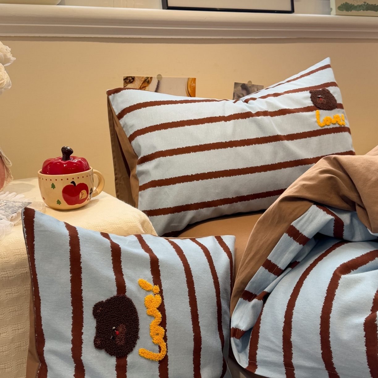 91家纺网 家纺一手货源 找家纺 （总）觅糖家纺 2025新款全棉磨毛原创毛巾绣系列四件套