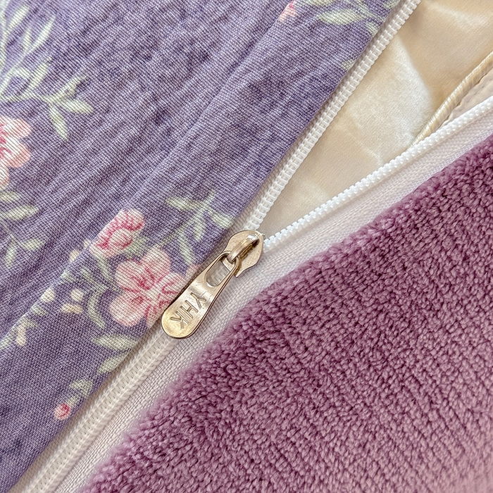 91家纺网 家纺一手货源 找家纺 壹号库家纺 2025新款皱皱纱舒暖绒四件套 豆蔻