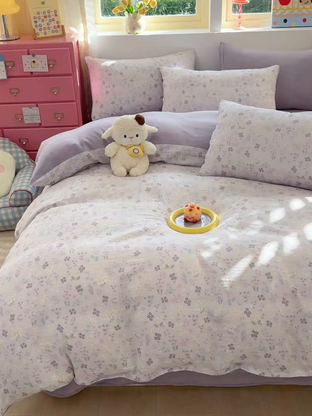 91家纺网 家纺一手货源 找家纺 壹号库家纺 2025新款皱皱纱舒暖绒四件套 丽莎