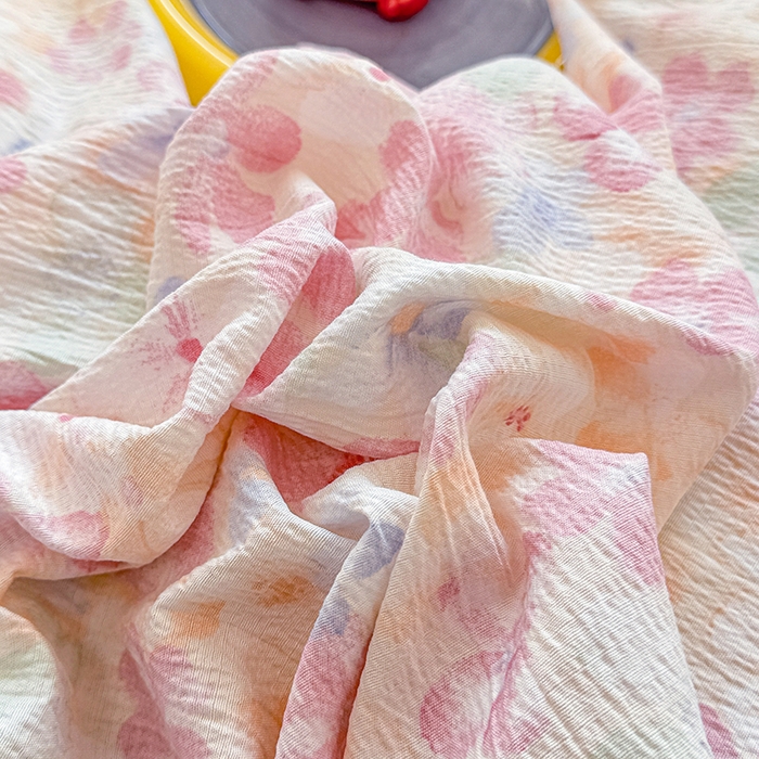 91家纺网 家纺一手货源 找家纺 壹号库家纺 2025新款皱皱纱舒暖绒四件套 十里桃花