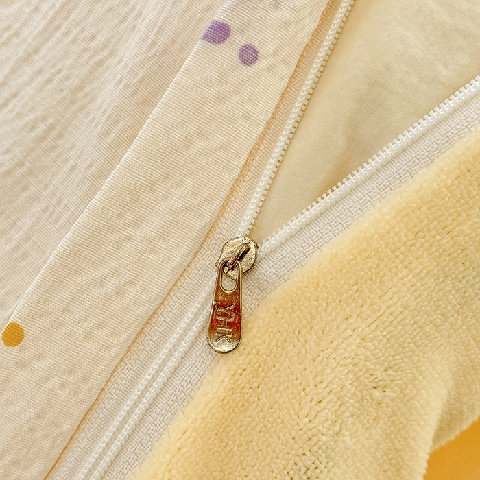 91家纺网 家纺一手货源 找家纺 壹号库家纺 2025新款皱皱纱舒暖绒四件套 芝士奶酪