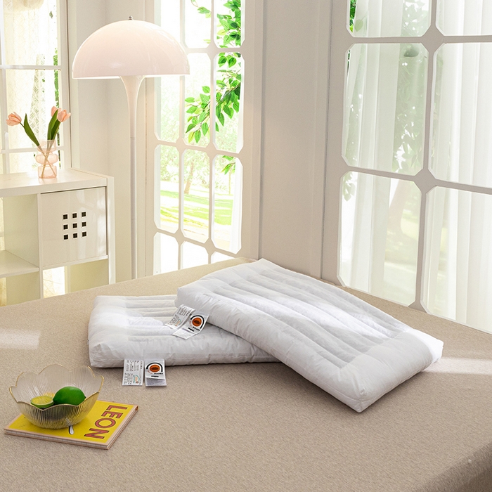 91家纺网 家纺一手货源 找家纺 （总）姝辰 2023新款全棉A类草本决明子低平枕矮枕超低柔软枕