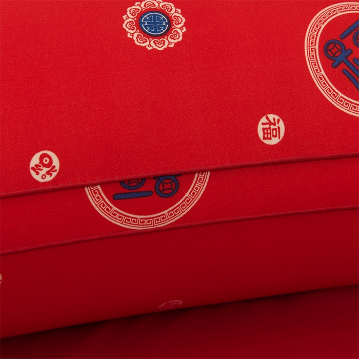 91家纺网 家纺一手货源 找家纺 圣靓 2025新款福字护颈枕立体枕 枕头枕芯 福枕立体高枕