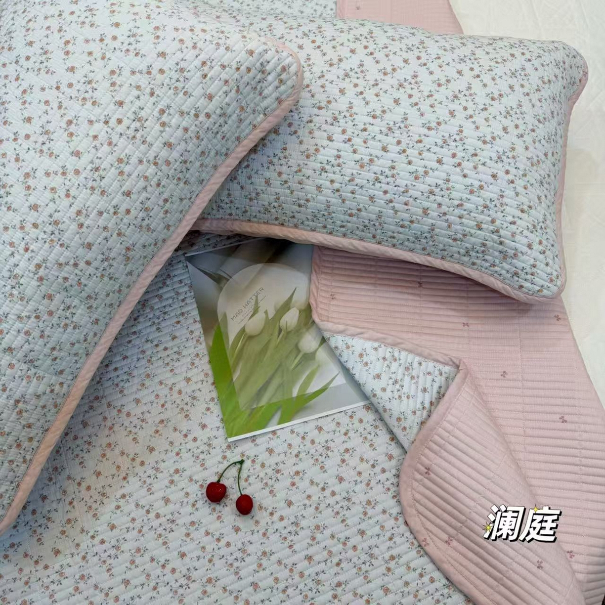 91家纺网 家纺一手货源 找家纺 （总）床盖工厂店 2025新款双面全棉高温酵素砂洗床盖三件套