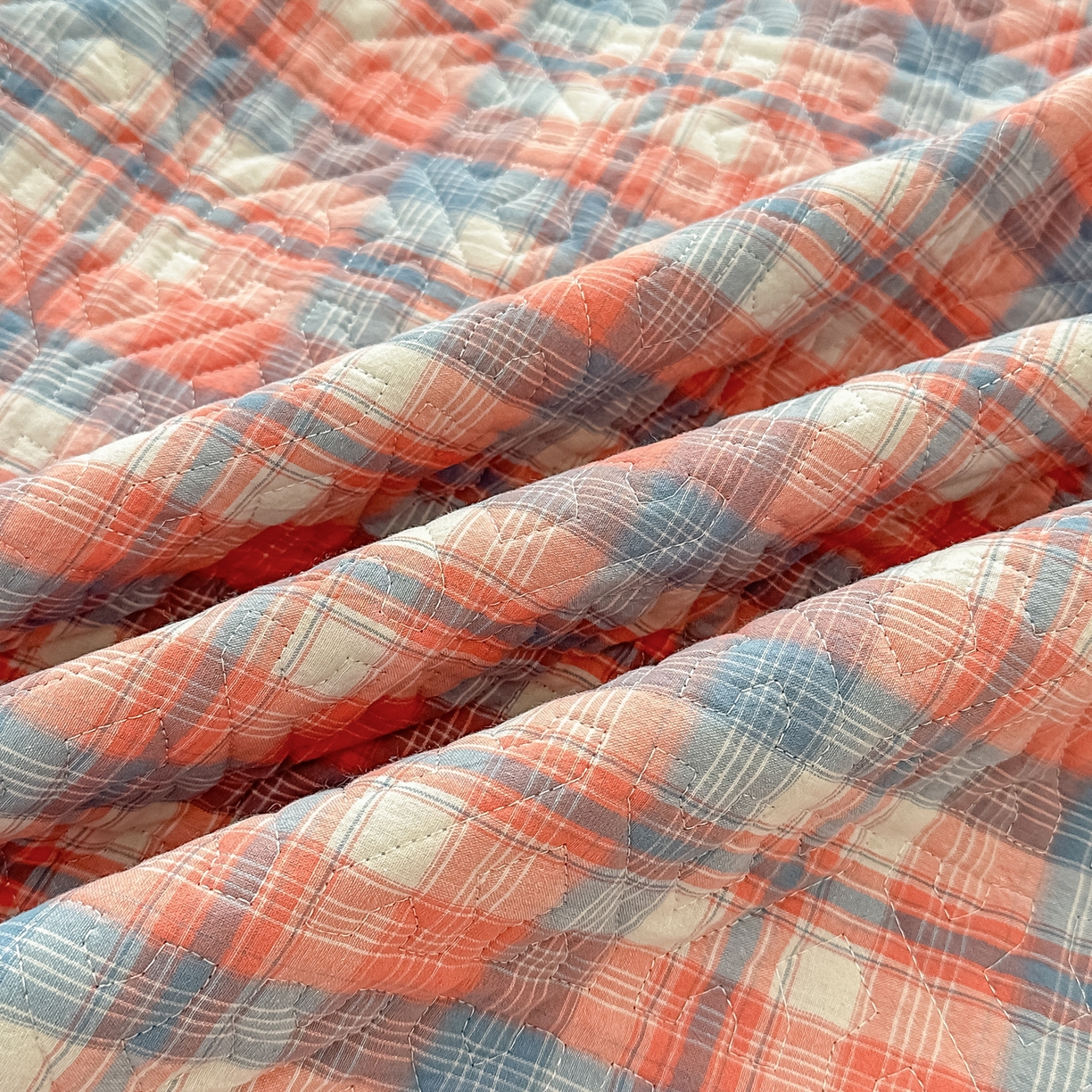 91家纺网 家纺一手货源 找家纺 手艺人家纺 2025新款全棉夹棉绗缝印花床盖炕盖系列 SX08