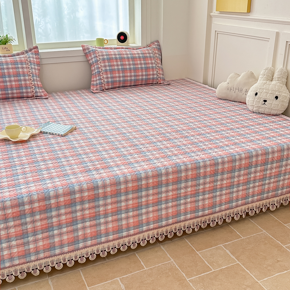 91家纺网 家纺一手货源 找家纺 （总）手艺人家纺 2025新款全棉夹棉绗缝印花床盖炕盖系列