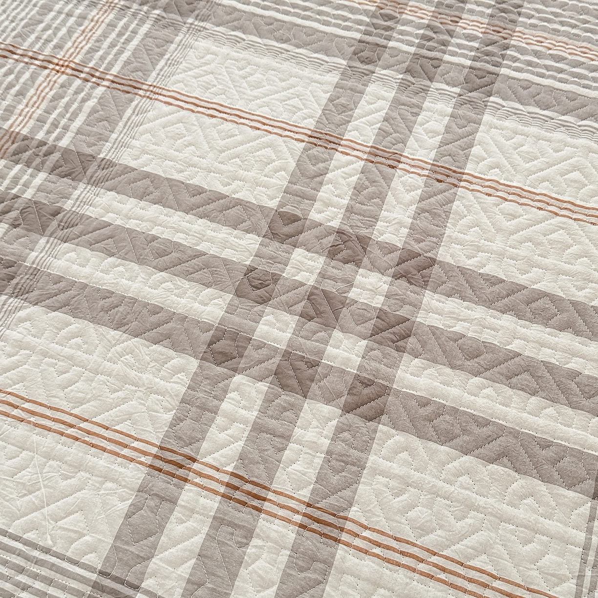 91家纺网 家纺一手货源 找家纺 手艺人家纺 2025新款全棉夹棉绗缝印花床盖炕盖系列 SX05