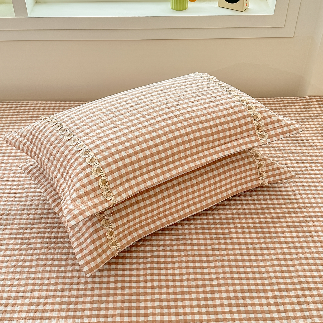 91家纺网 家纺一手货源 找家纺 手艺人家纺 2025新款全棉夹棉绗缝印花床盖炕盖系列 SX03