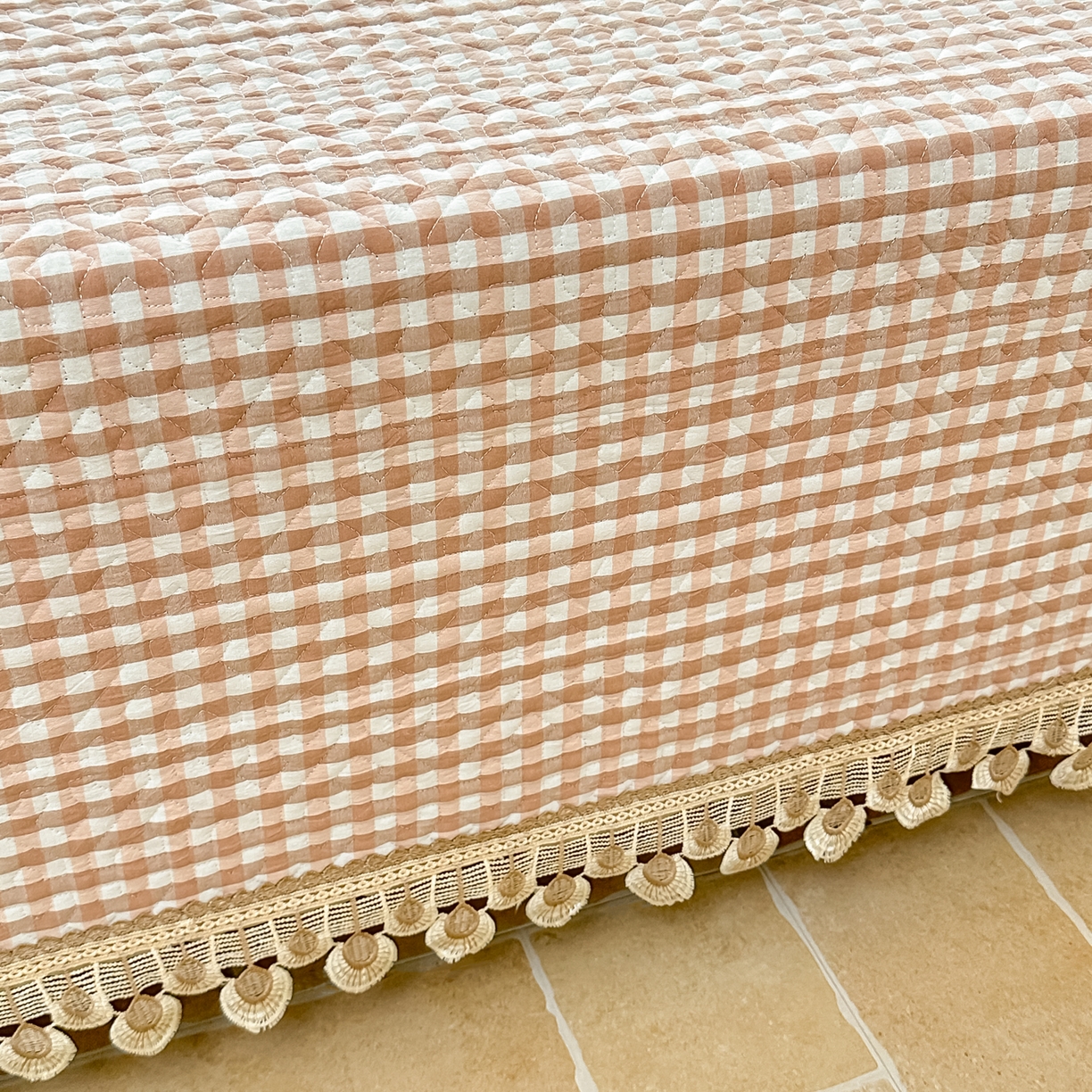 91家纺网 家纺一手货源 找家纺 手艺人家纺 2025新款全棉夹棉绗缝印花床盖炕盖系列 SX03